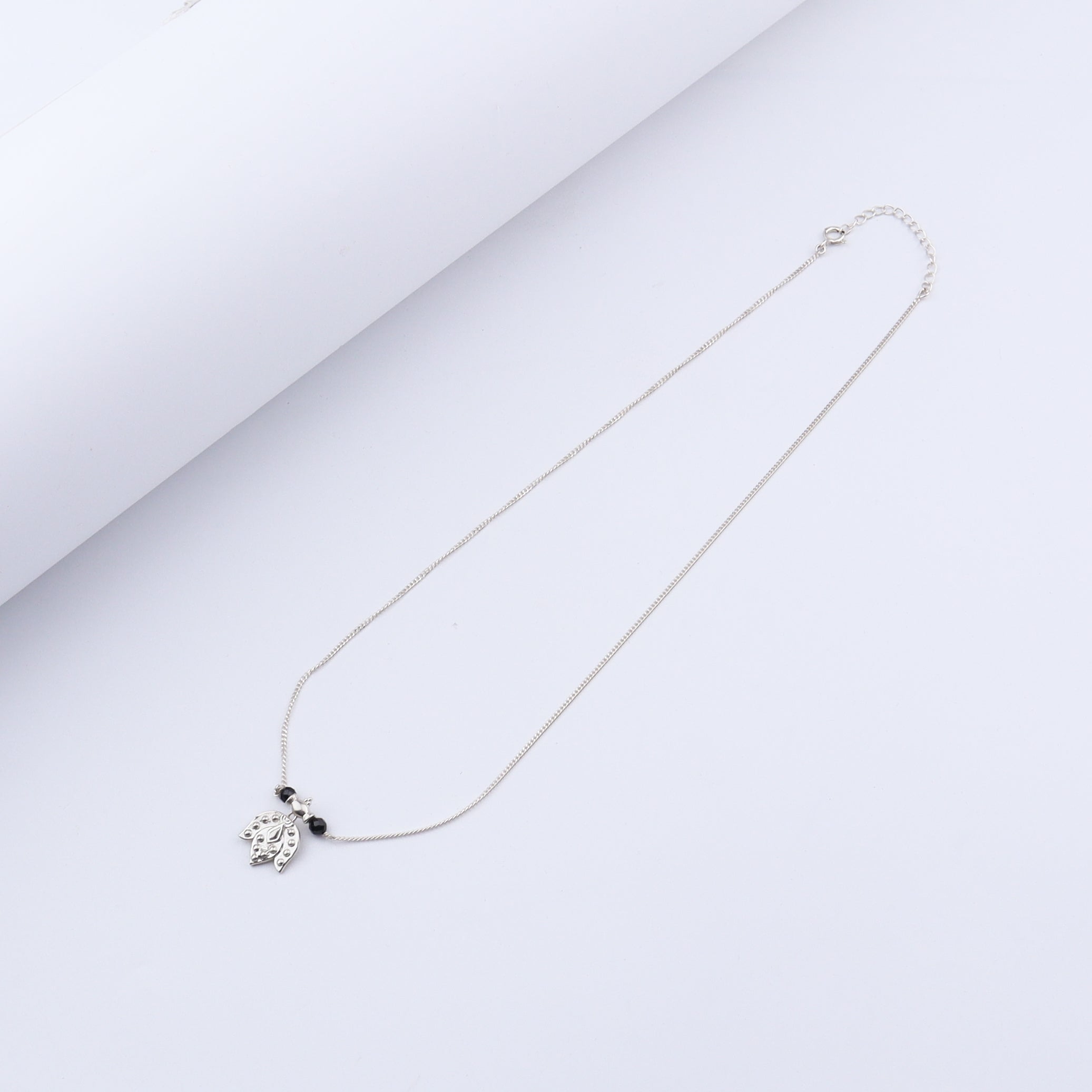 Silver Saaj motif Mangalsutra