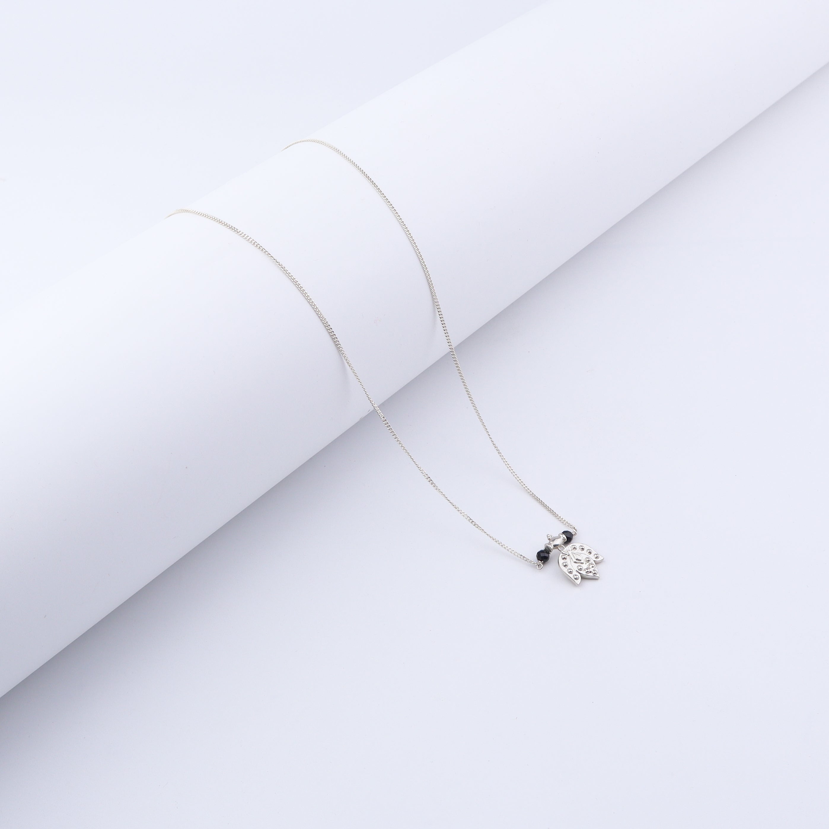 Silver Saaj motif Mangalsutra