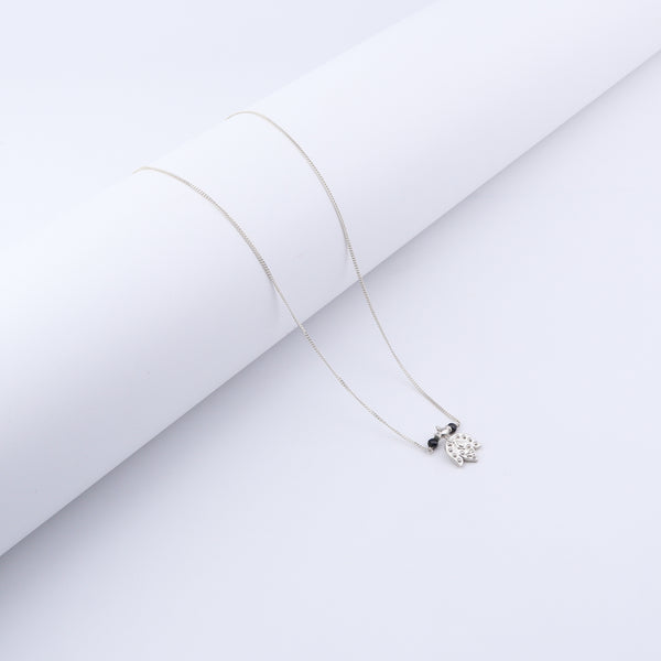 Silver Saaj motif Mangalsutra