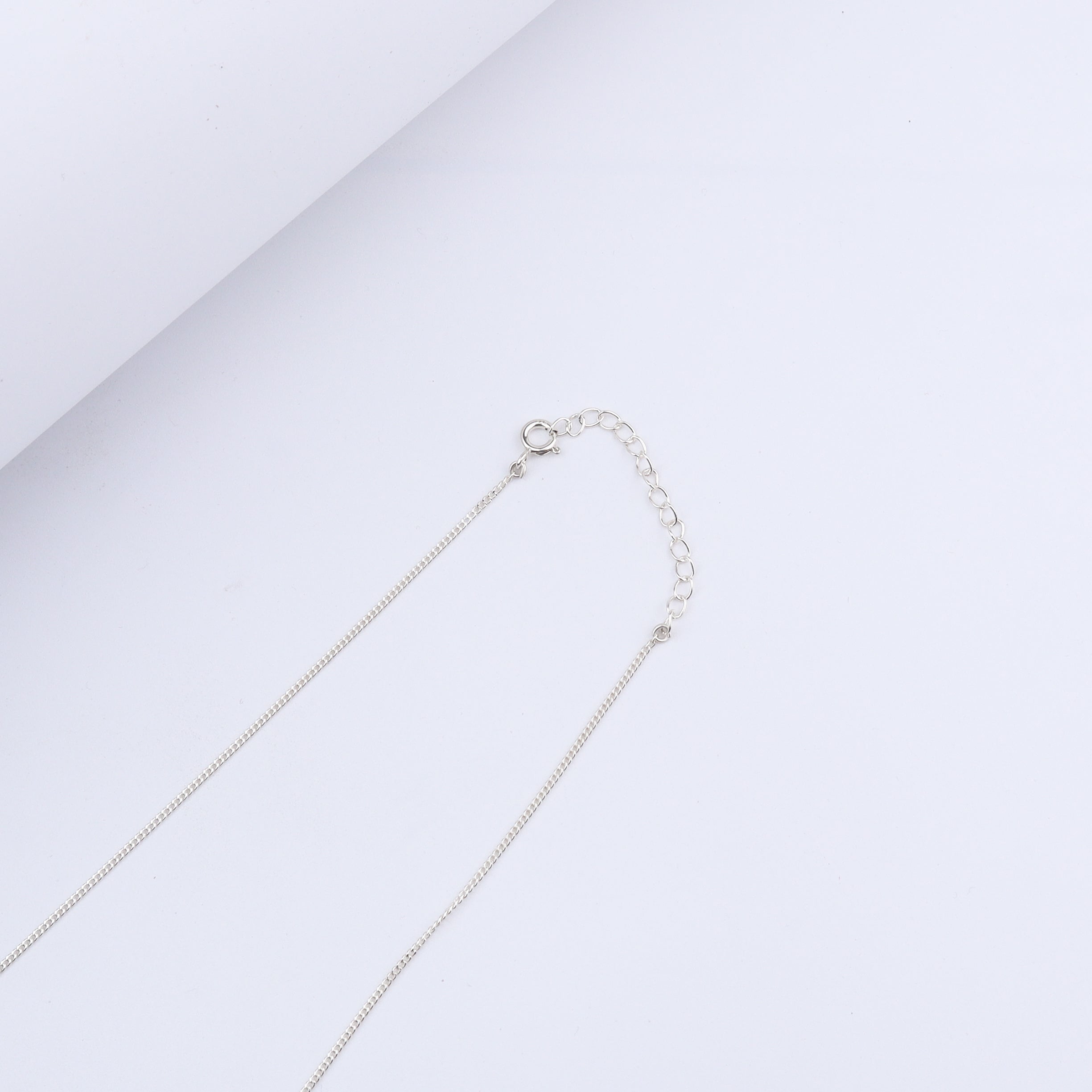 Silver Triangle Line Necklace