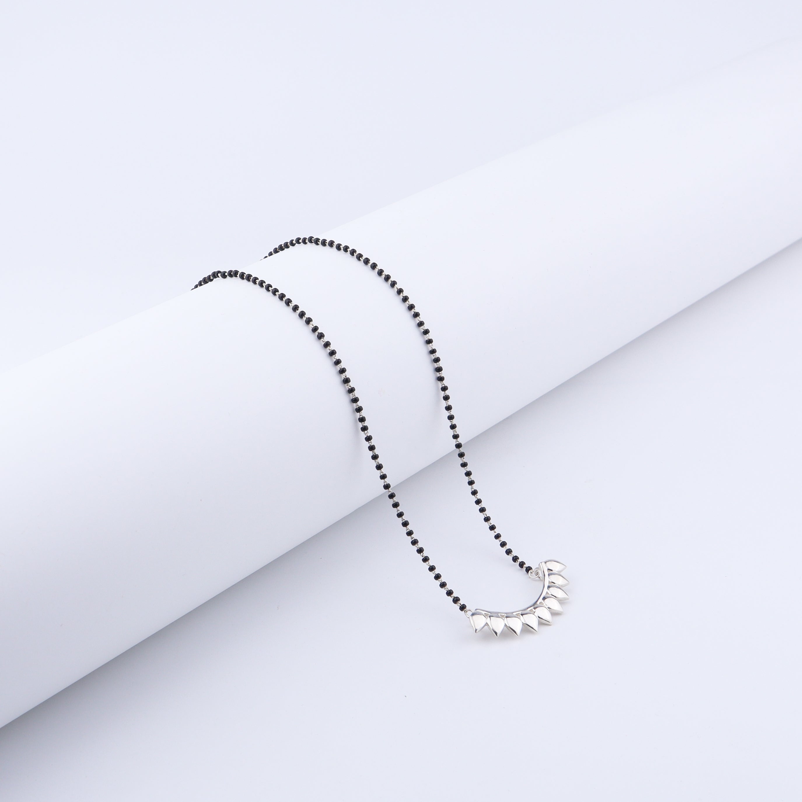 Silver Petals Mangalsutra