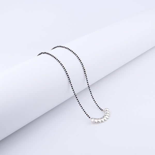 Silver Petals Mangalsutra