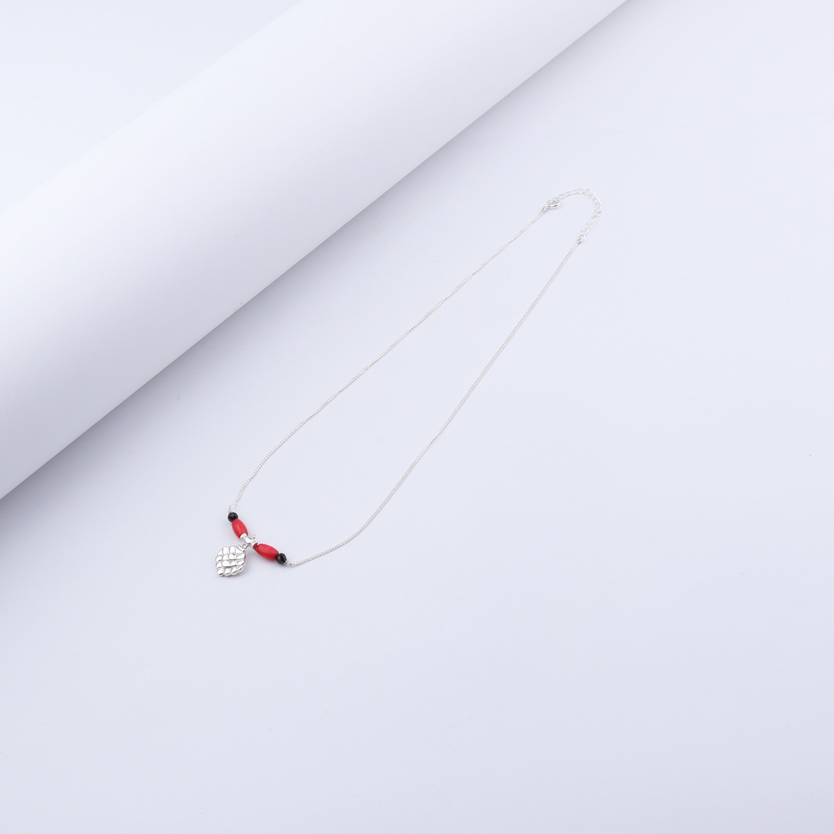 Handmade Silver Saaj Motif Mangalsutra : अननस (Ananas)