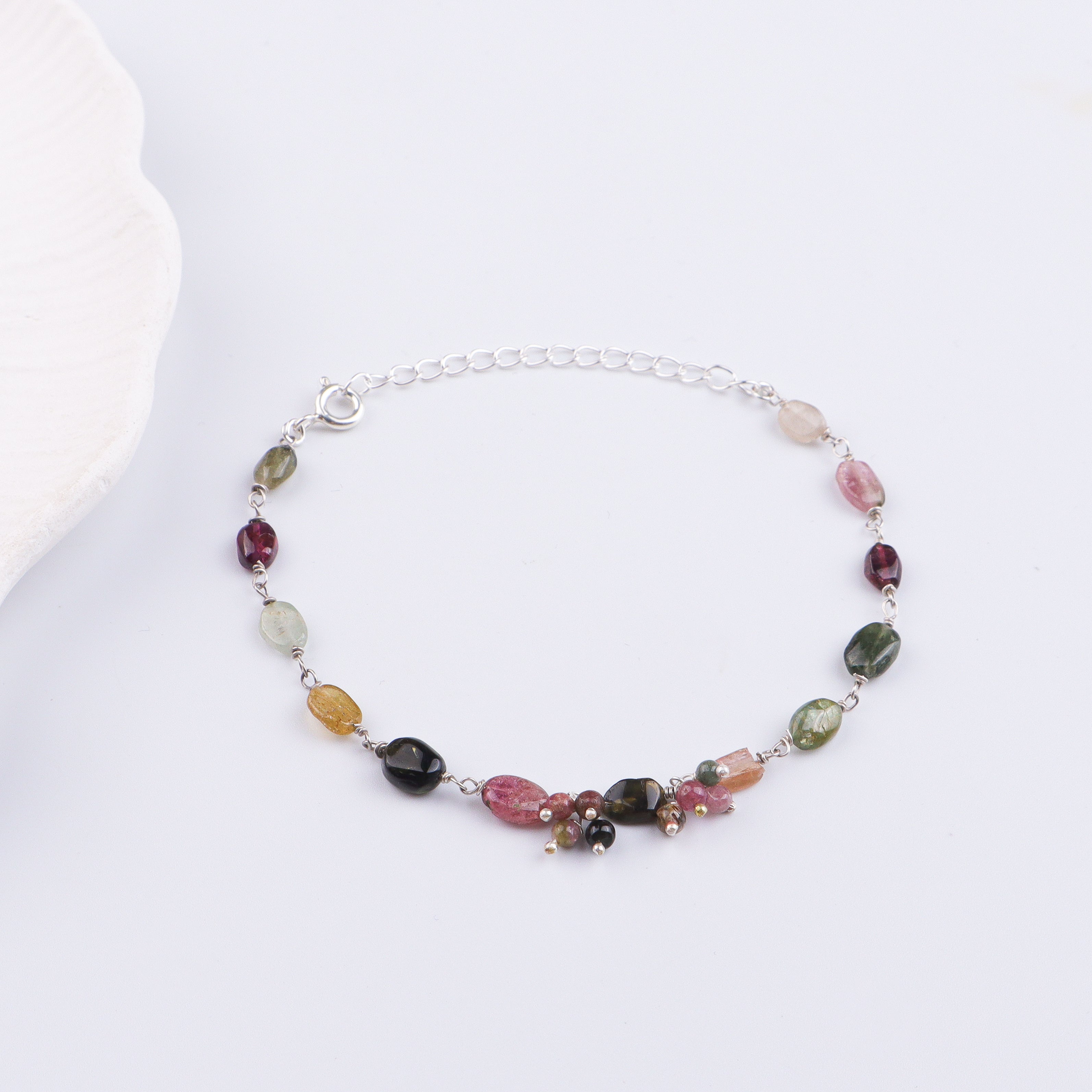Tourmaline Silver Bracelet (Project Handmade)