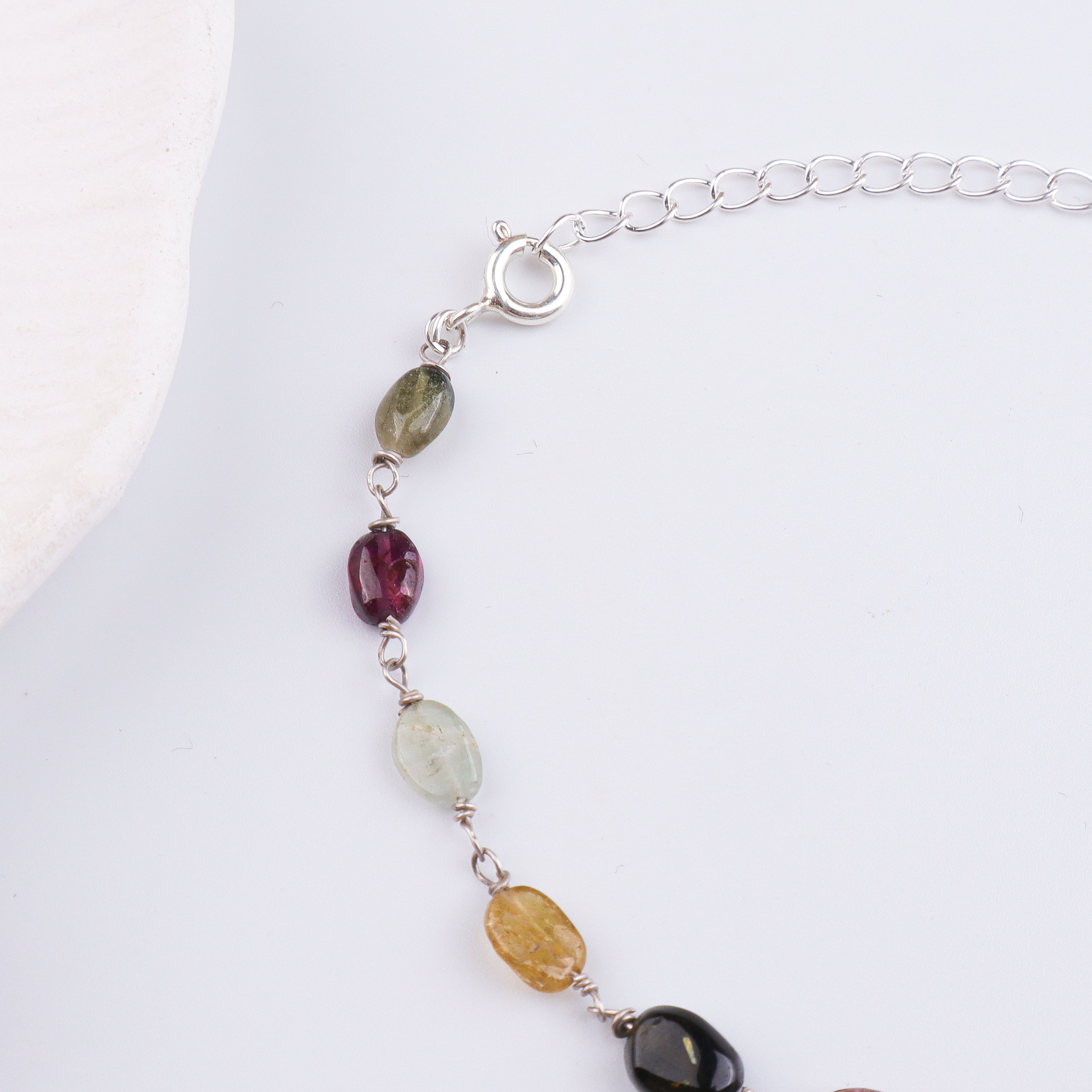 Tourmaline Silver Bracelet (Project Handmade)