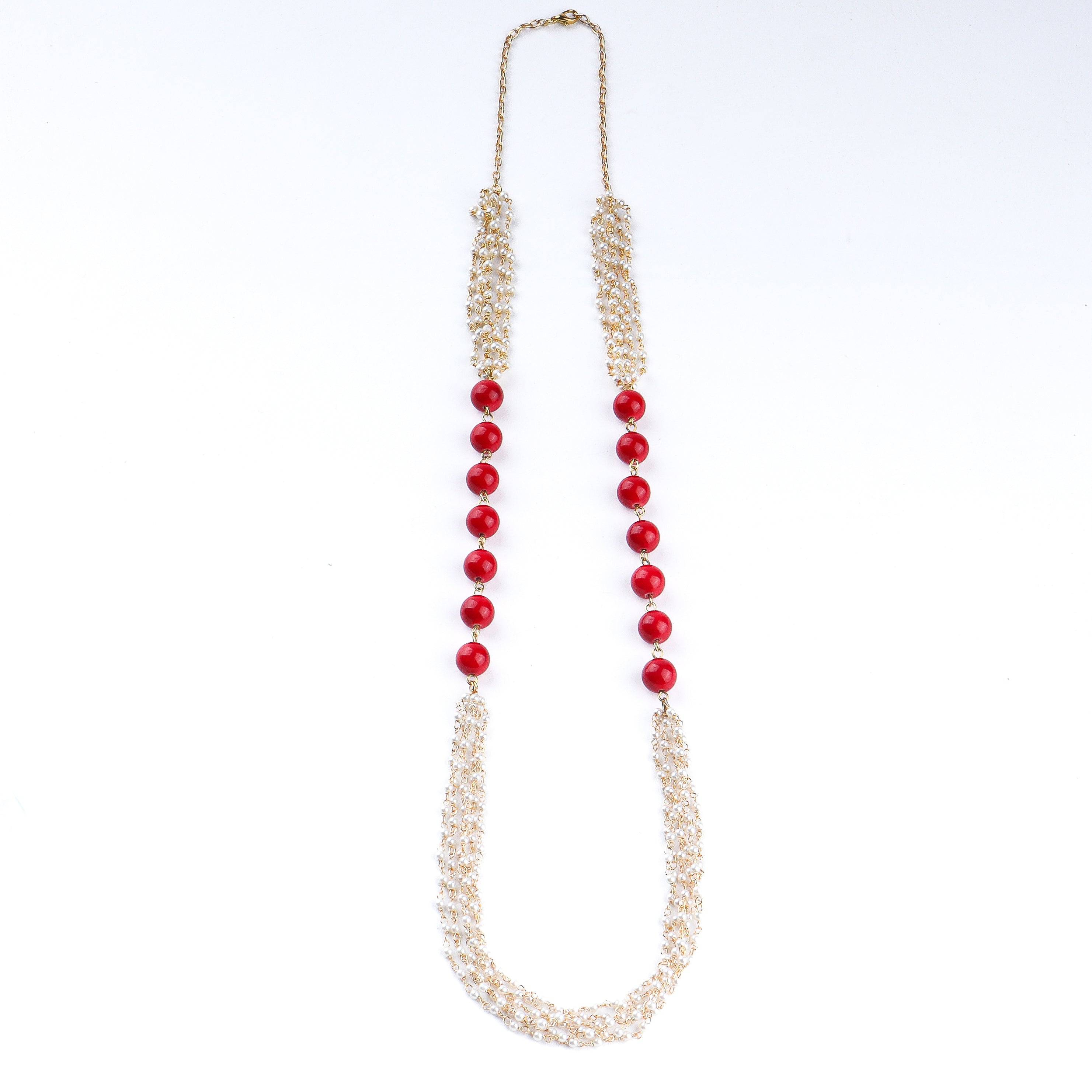 Detailed view of a 22K gold-plated fashion necklace highlighting intricate motifs, textured detailing, and premium 22K gold-plated finish
