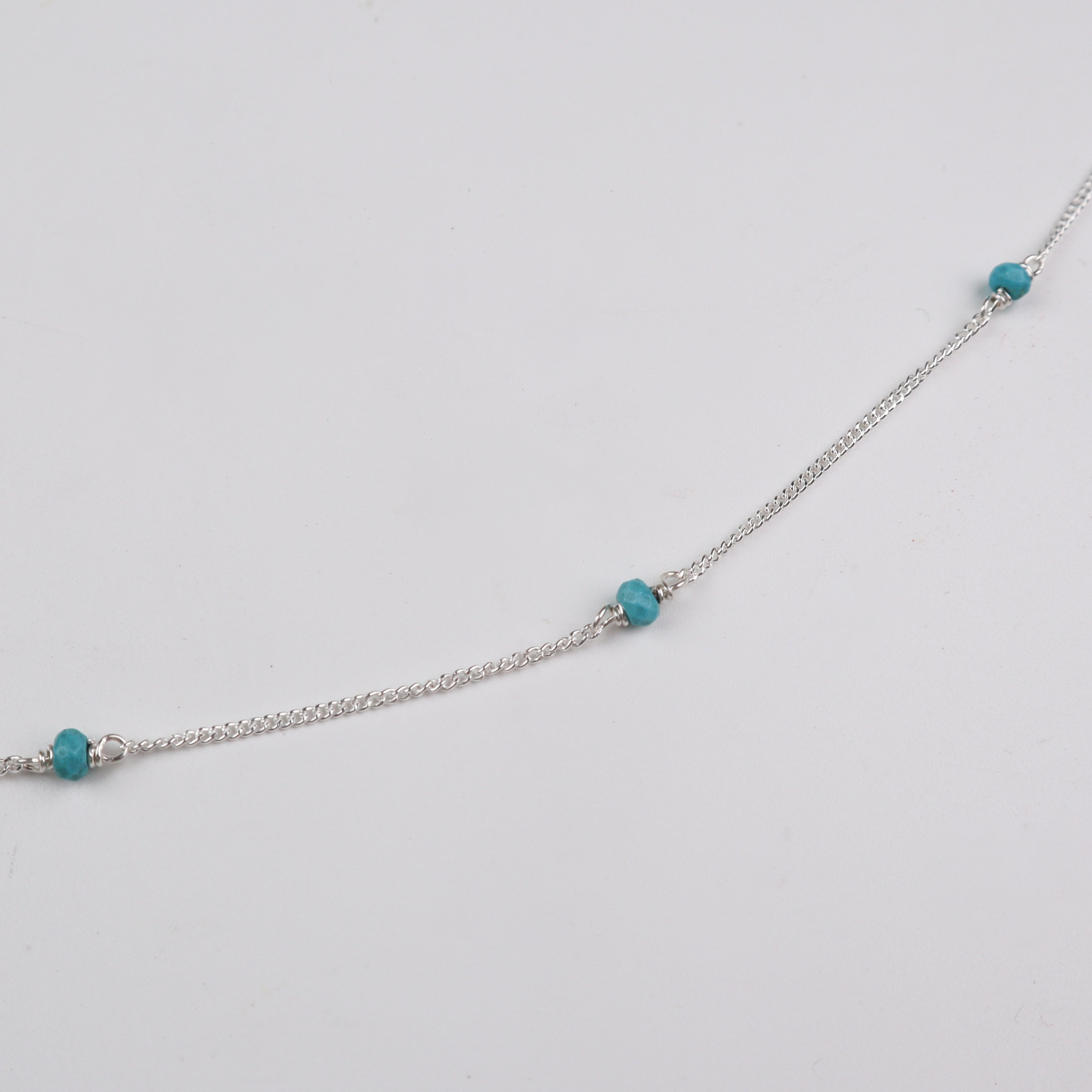 Silver Waist Chain with Turquoise