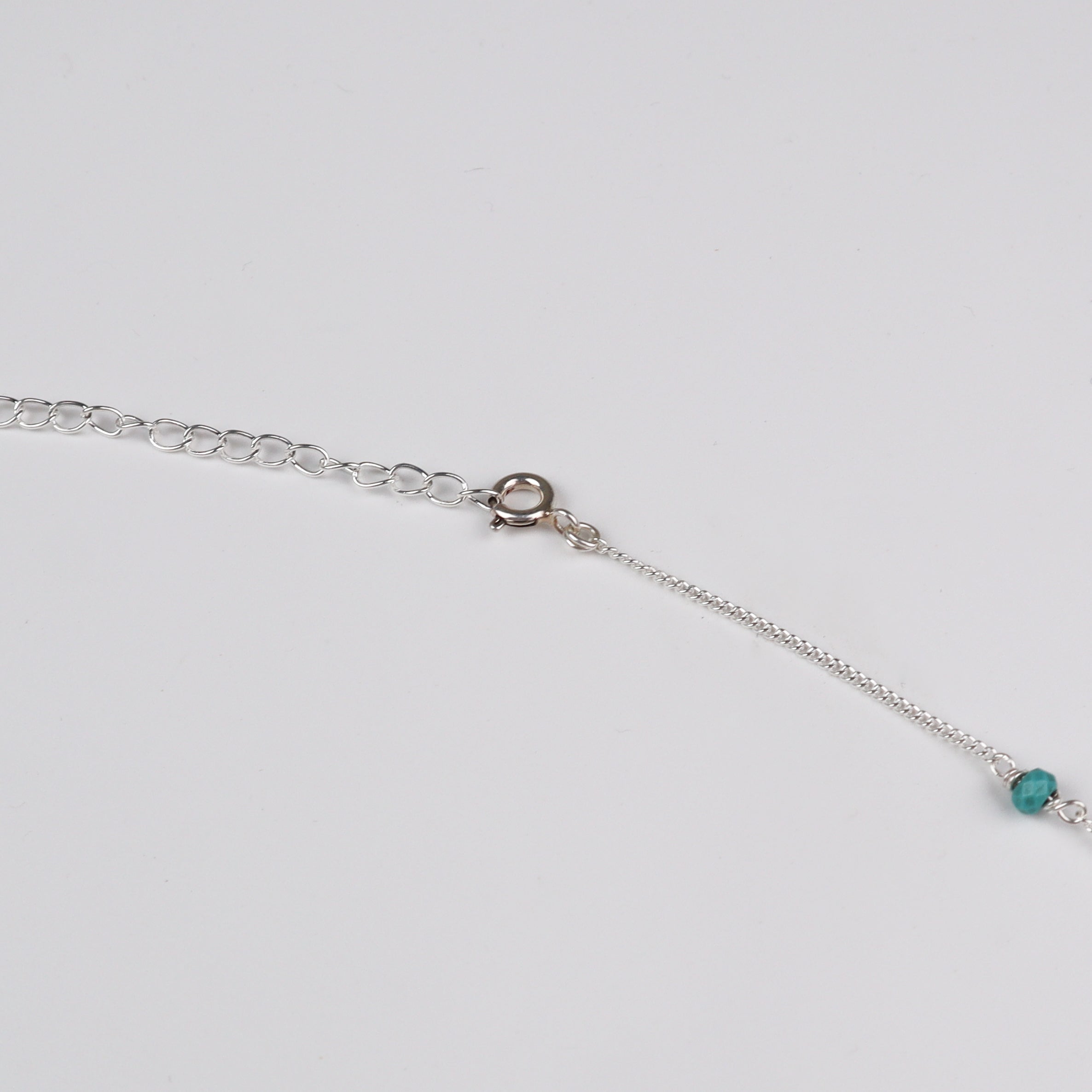 Silver Waist Chain with Turquoise