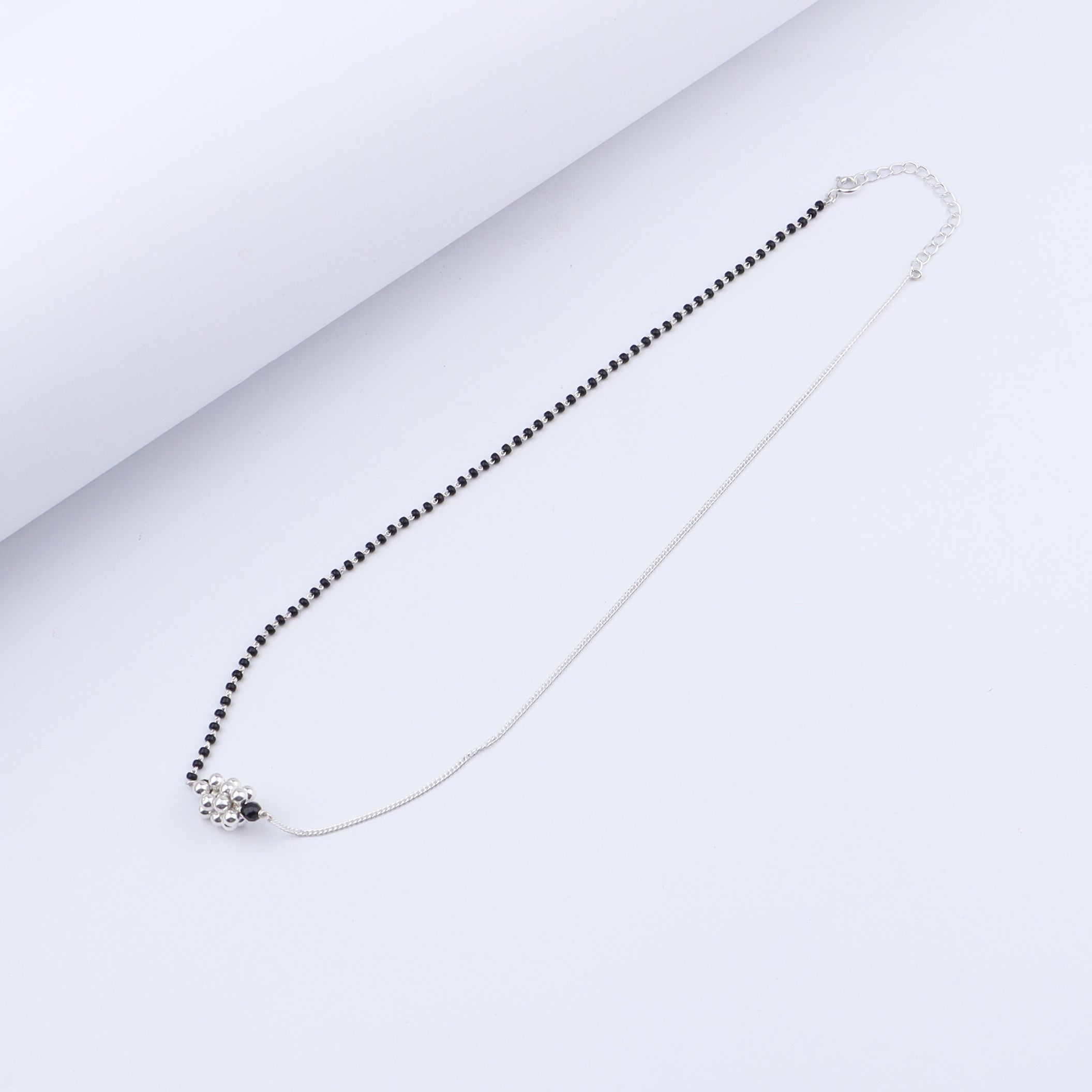 Half & Half: Silver Bead Mangalsutra