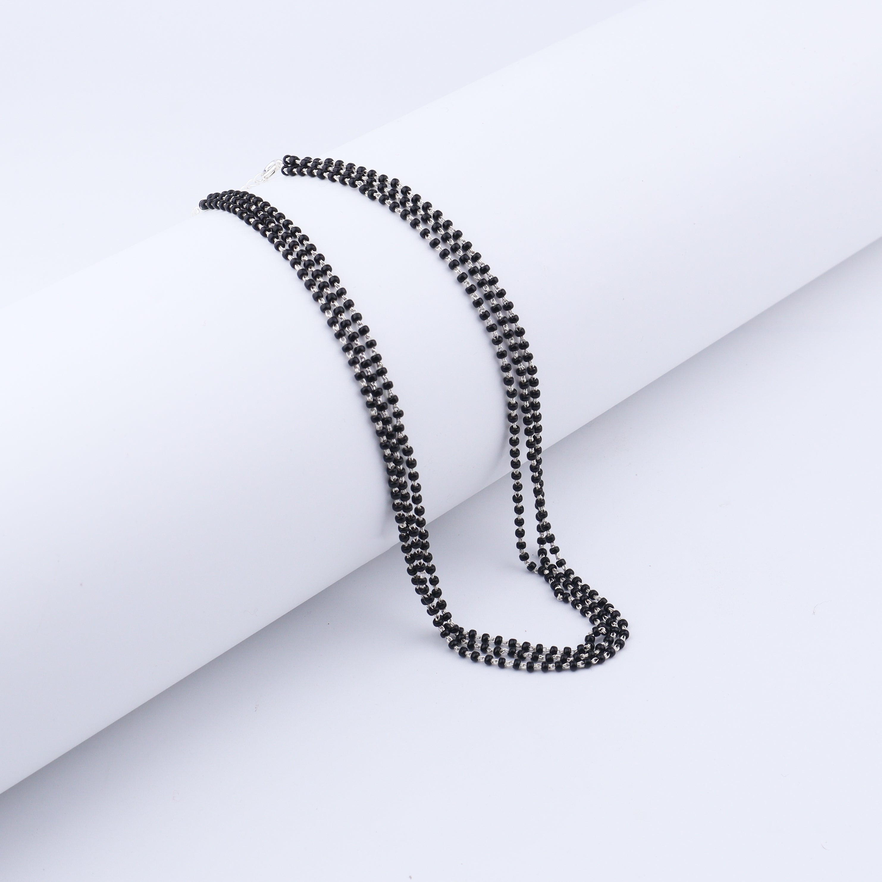 Handmade Silver Three layered Mangalsutra