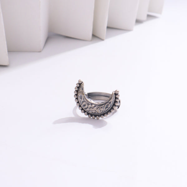 Silver jewelry ring