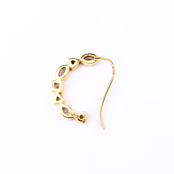 silver small nath stones on left side for everyday styling