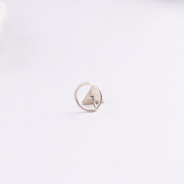 Triangle Nose pin ( Pierced )