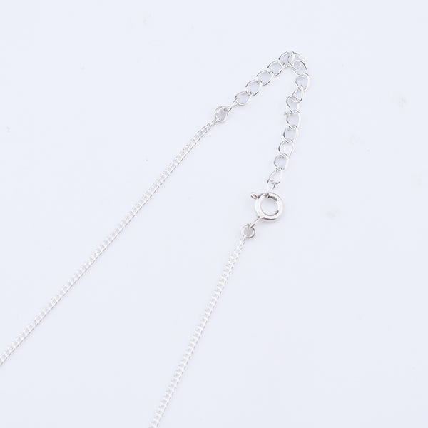 Silver Vivid Bloom jewelry set with chain