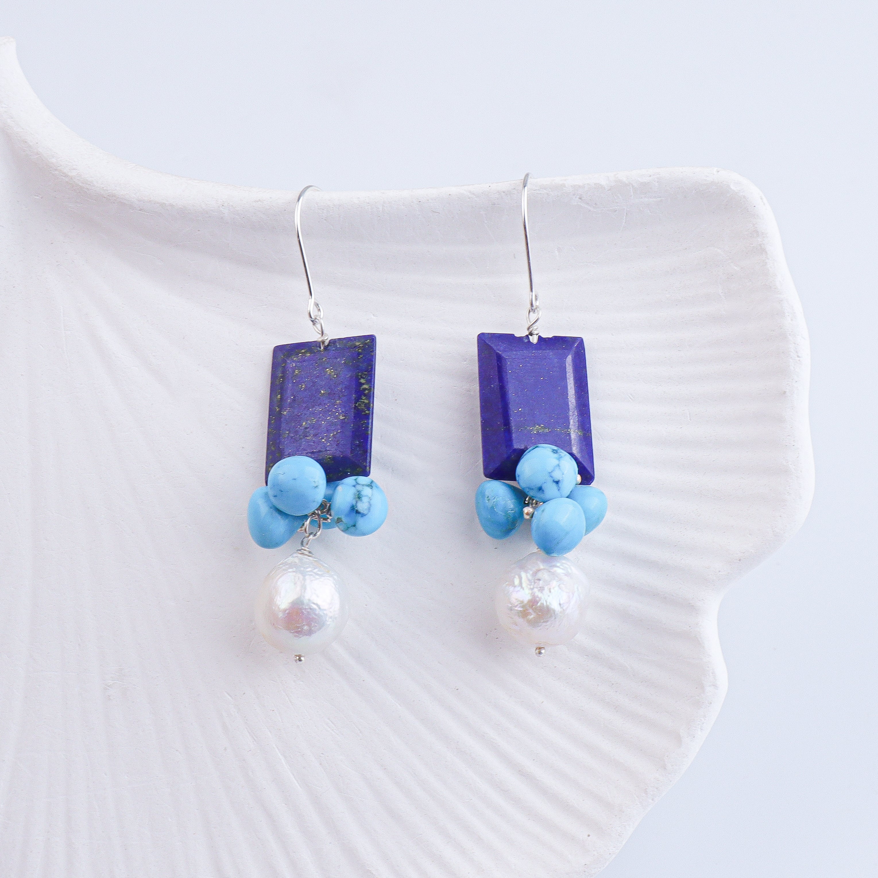 Lapis Cascade Earring