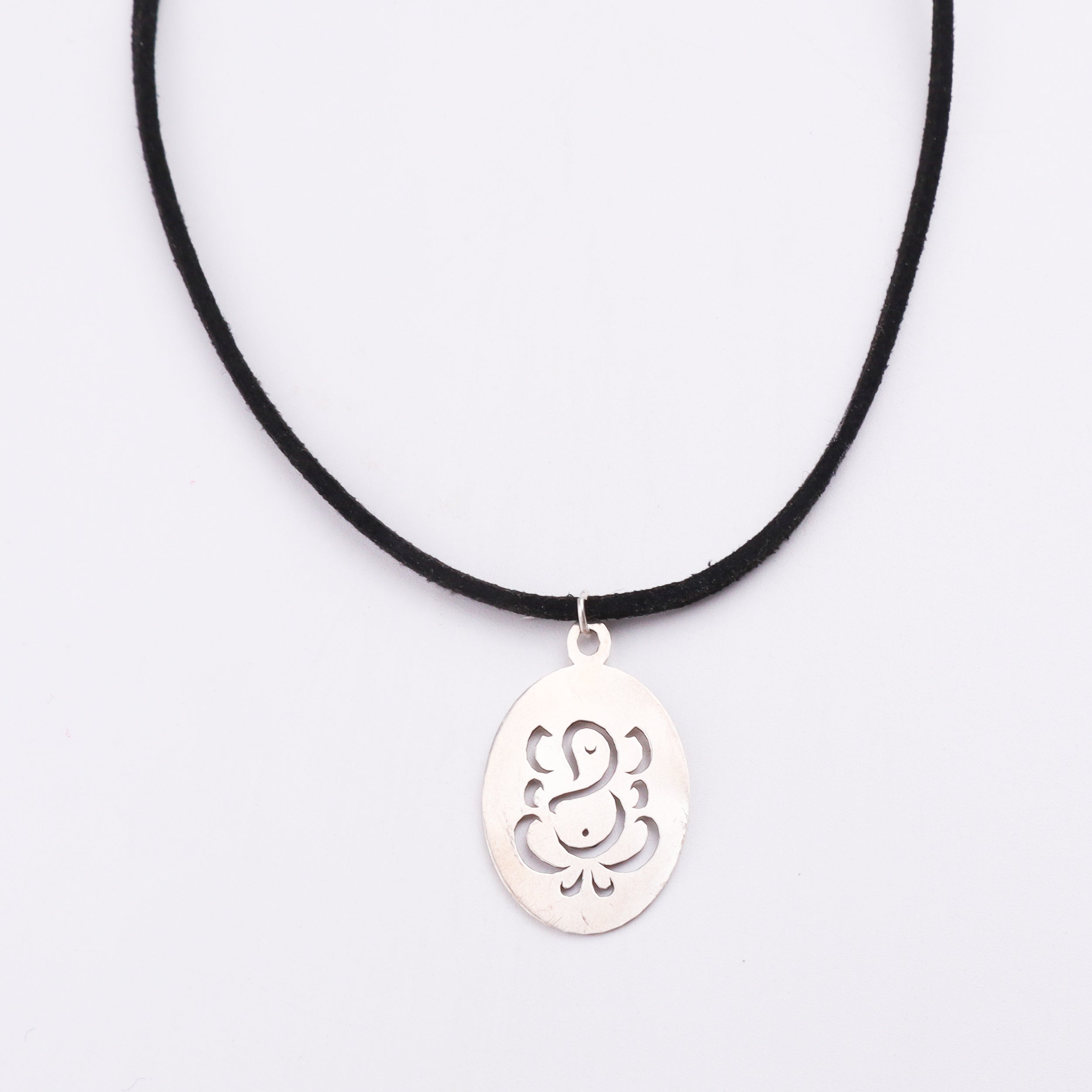 Silver Ganesha necklace for Men & Women