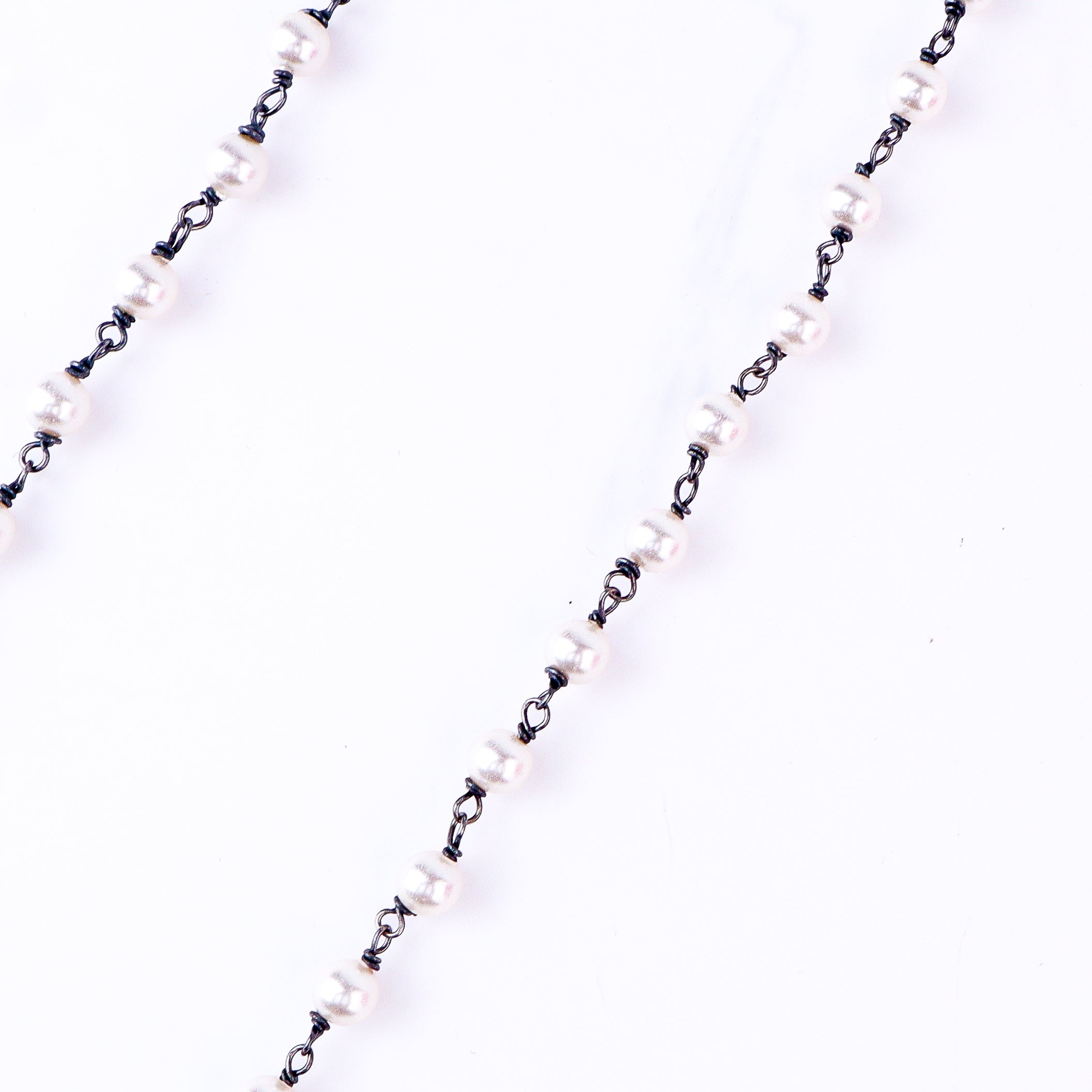 Silver Nakshi Set with Pearls Small