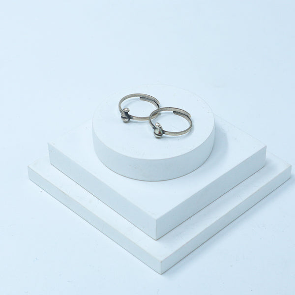 Silver Adjustable Toe ring (Koyari)