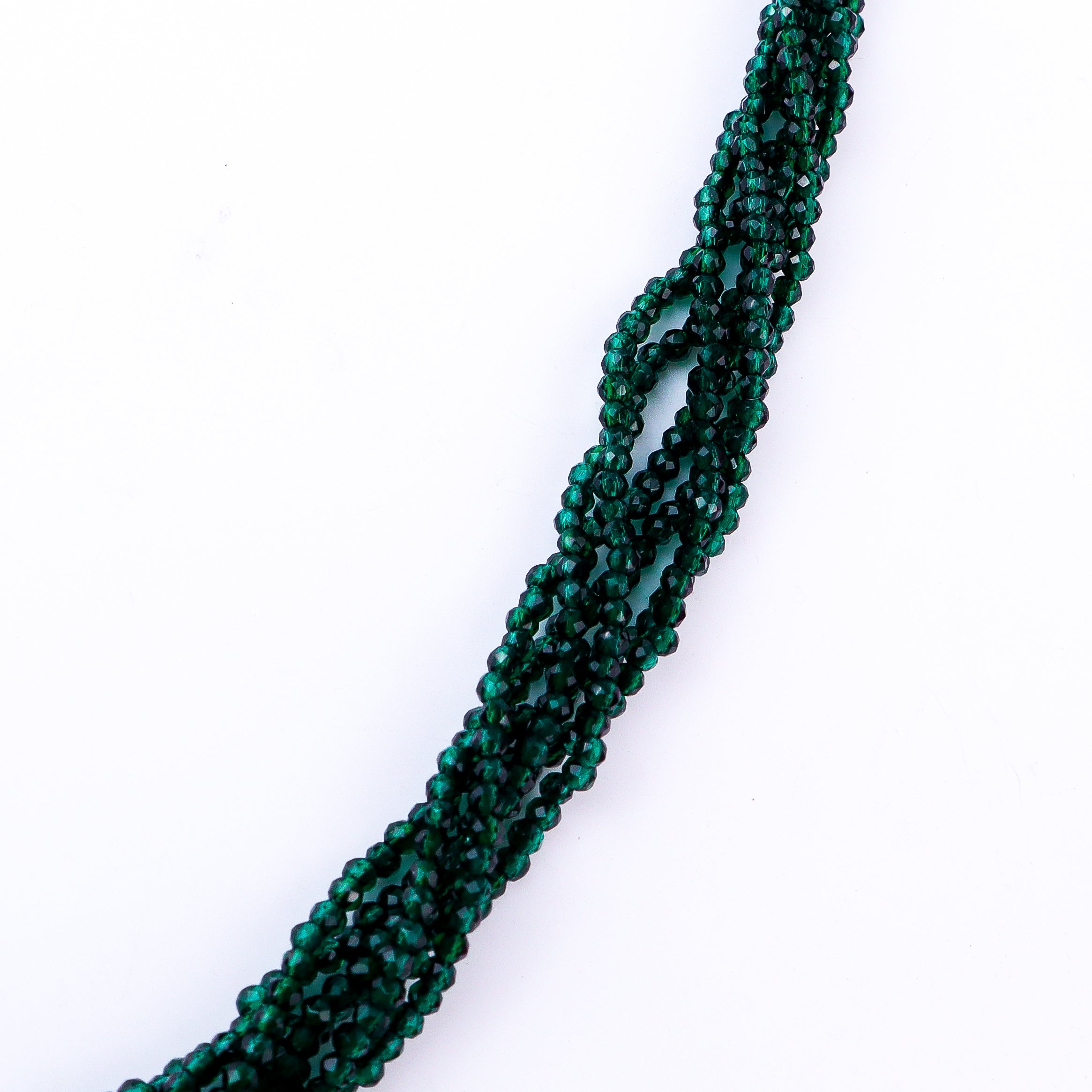 Green CZ Tanmani Set with Green Stones