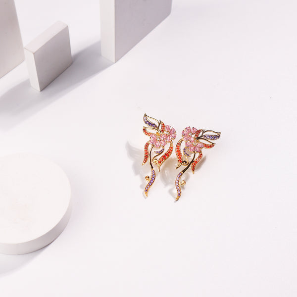 Vine Bloom Earrings | 92.5 Silver | 22K Gold Plated