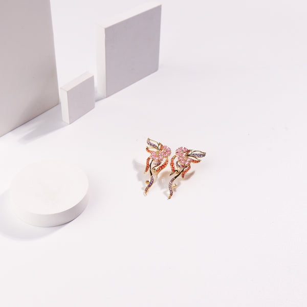 Vine Bloom Earrings | 92.5 Silver | 22K Gold Plated