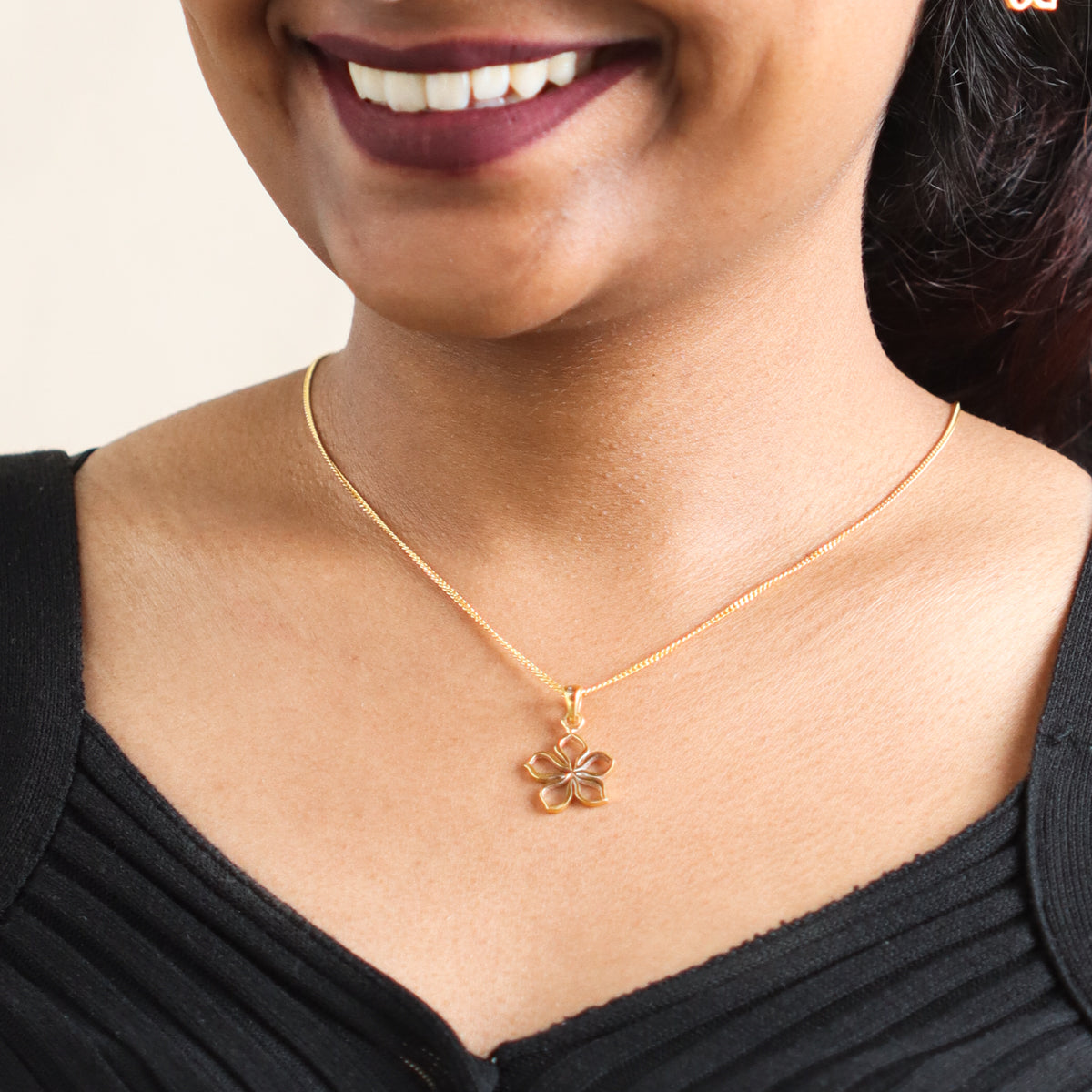 Sadafuli Charm Necklace (Gold Plated)
