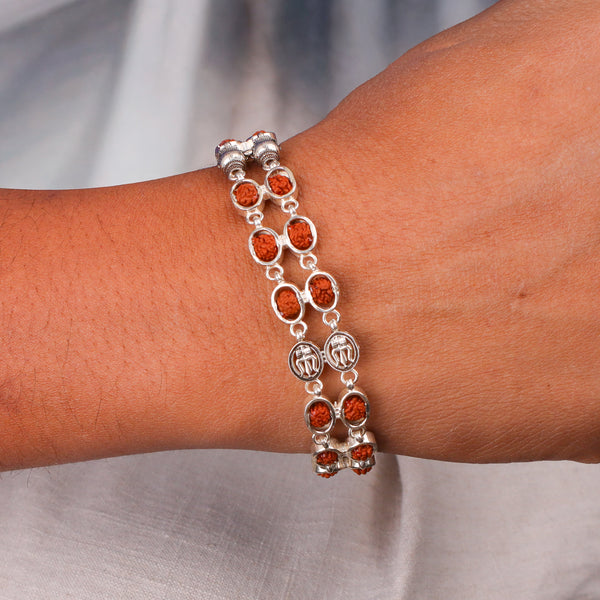 Rudraksha Men's Bracelet | 92.5 Silver