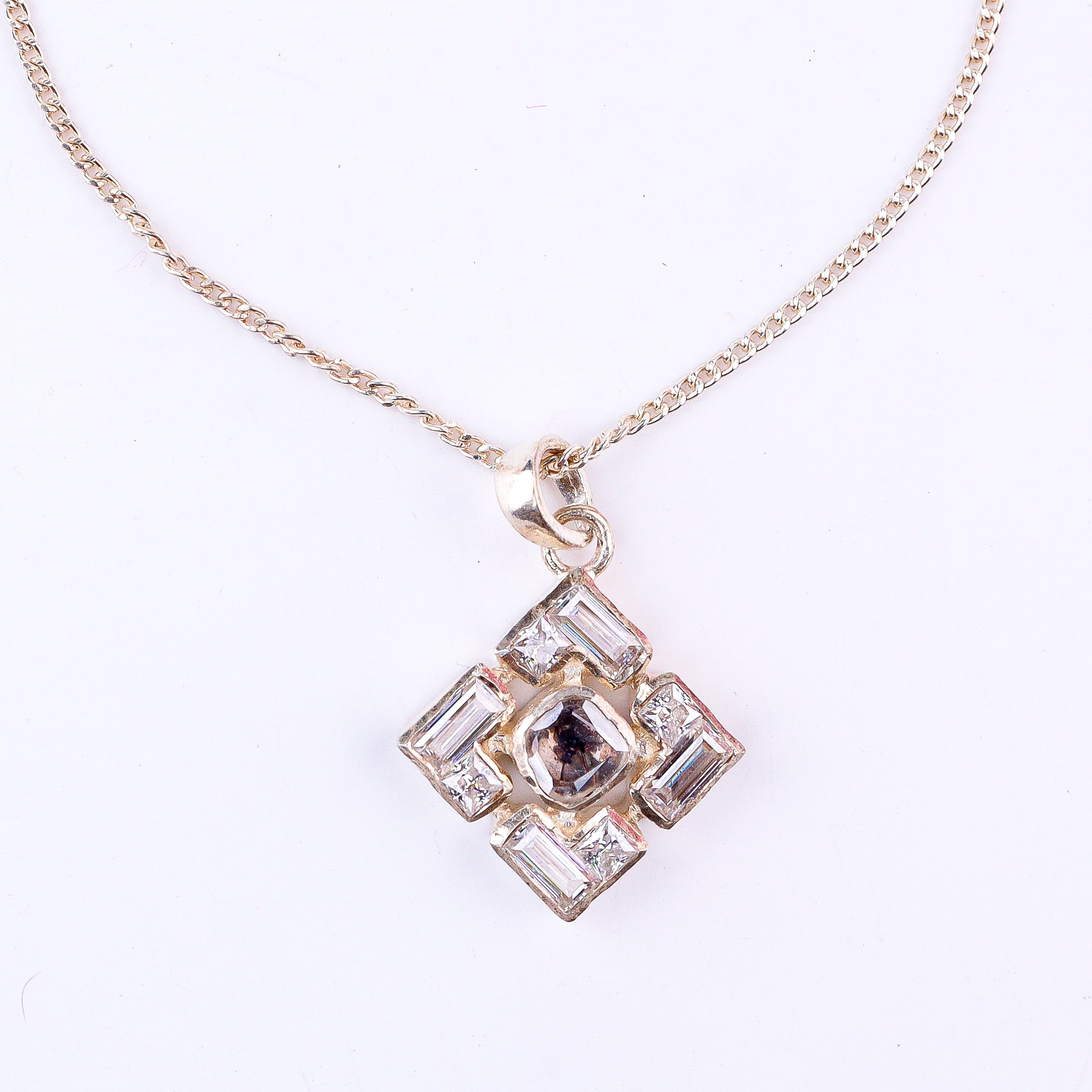 Polki Earrings & Pendant Set (Moissanite)