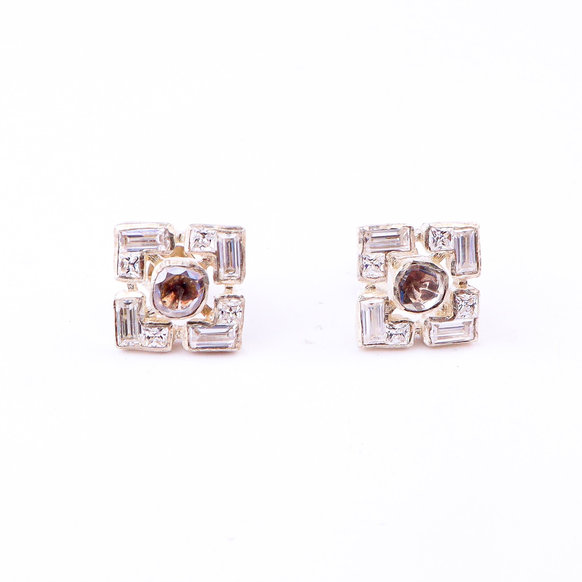 Polki Earrings & Pendant Set (Moissanite)