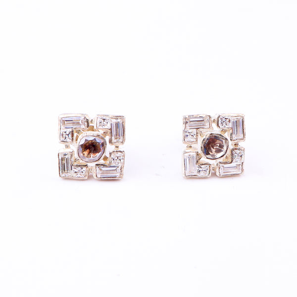 Polki Earrings & Pendant Set (Moissanite)