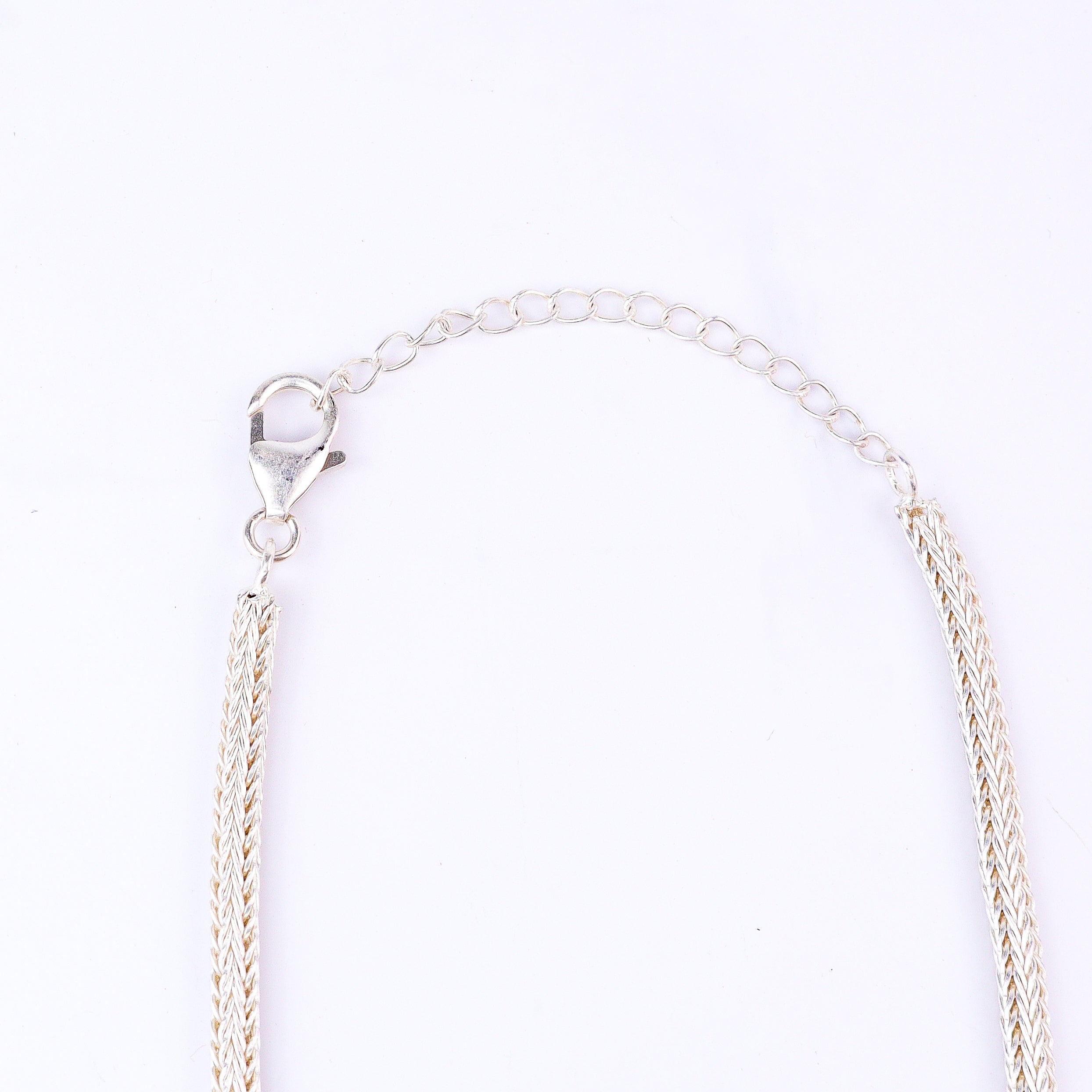 Polki Choker Leaf Silver Set with Pearls (Moissanite)