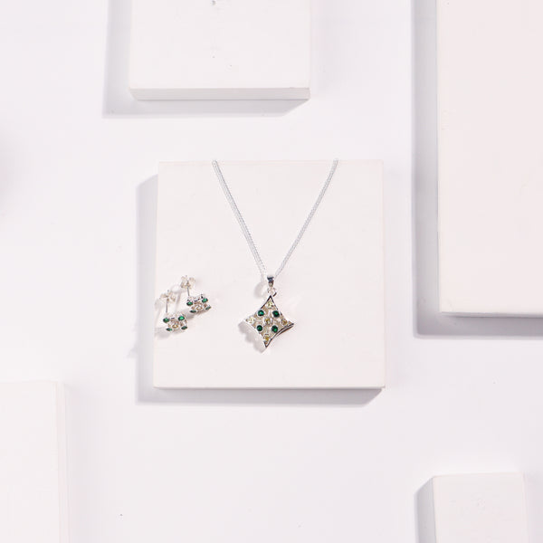 Silver Lush Twinkle Set (without chain)