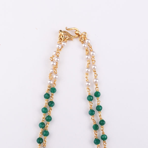 Silver Single Vatee Mangalsutra (Short) | 22K Gold Plated (Made to Order)