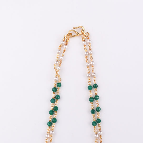 Silver Vatee Mangalsutra (Short) | 22K Gold Plated