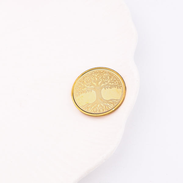 Tree of Life (Kalpavriksha) Silver Coin | 22K Gold Plated