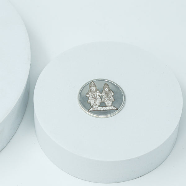 Silver Vitthal Rukmini Coin - 10gm