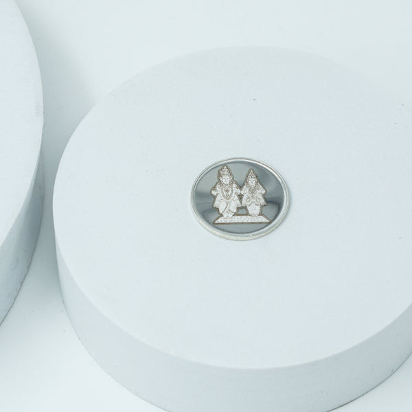 Silver Vitthal Rukmini Coin - 5gm