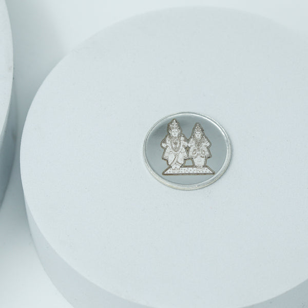 Silver Vitthal Rukmini Coin - 5gm