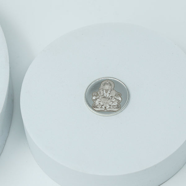 Silver Dagadusheth Ganpati Coin - 5gm