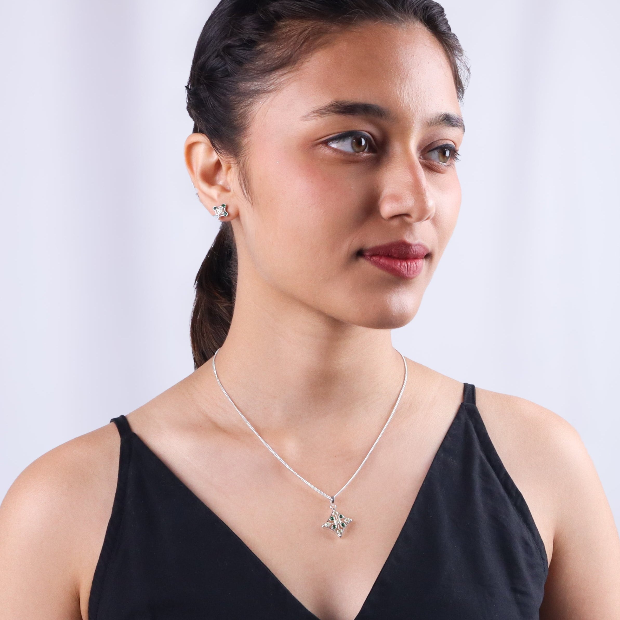 Silver Lush Twinkle Set (without chain)