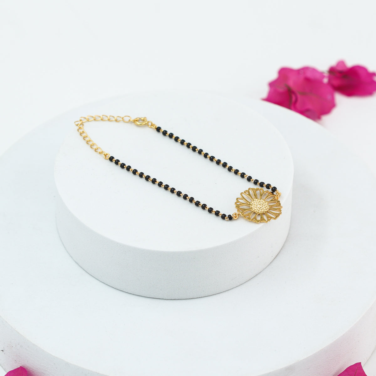 Gulbahaar Mangalsutra Bracelet |  92.5 Silver | 22K Gold Plated