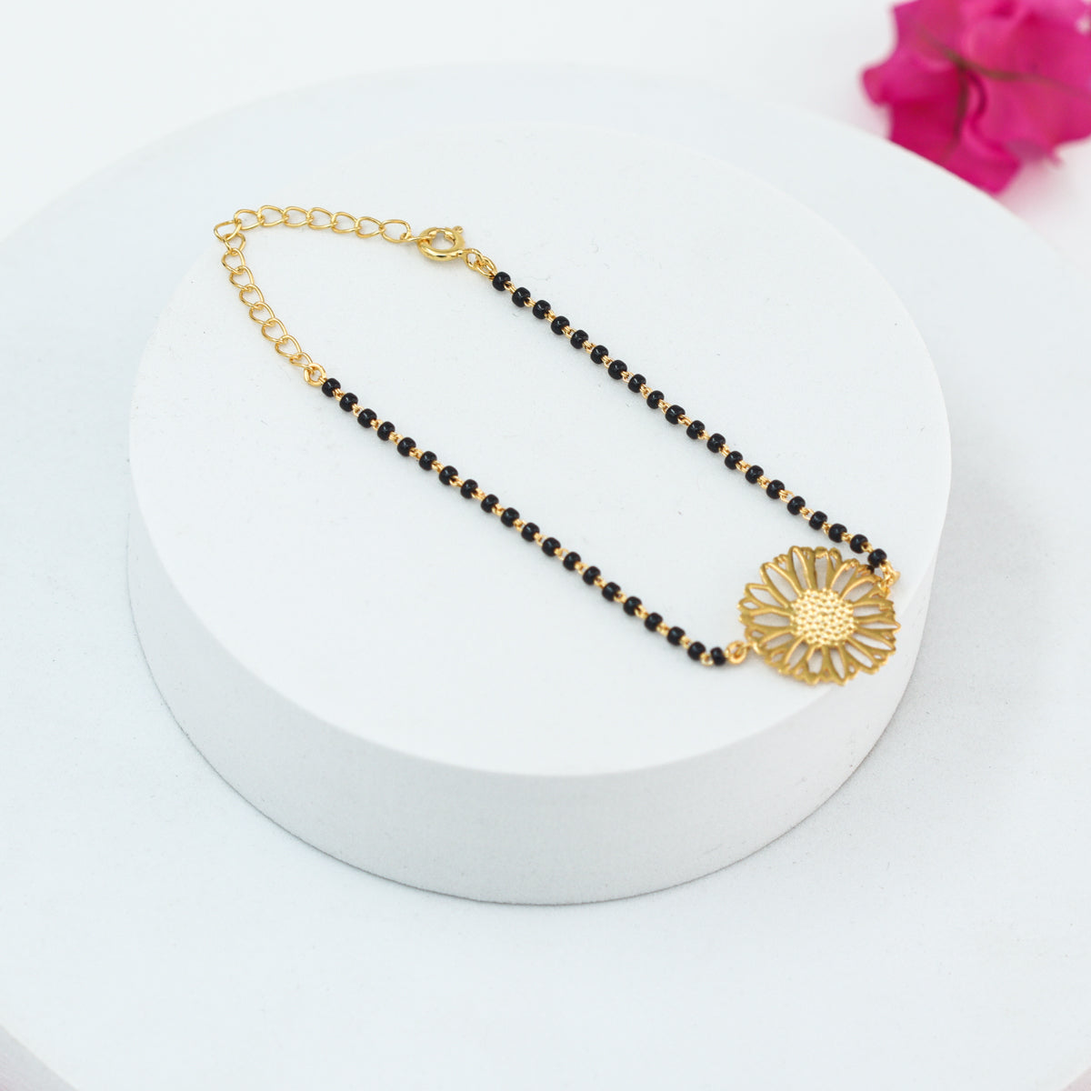 Gulbahaar Mangalsutra Bracelet |  92.5 Silver | 22K Gold Plated