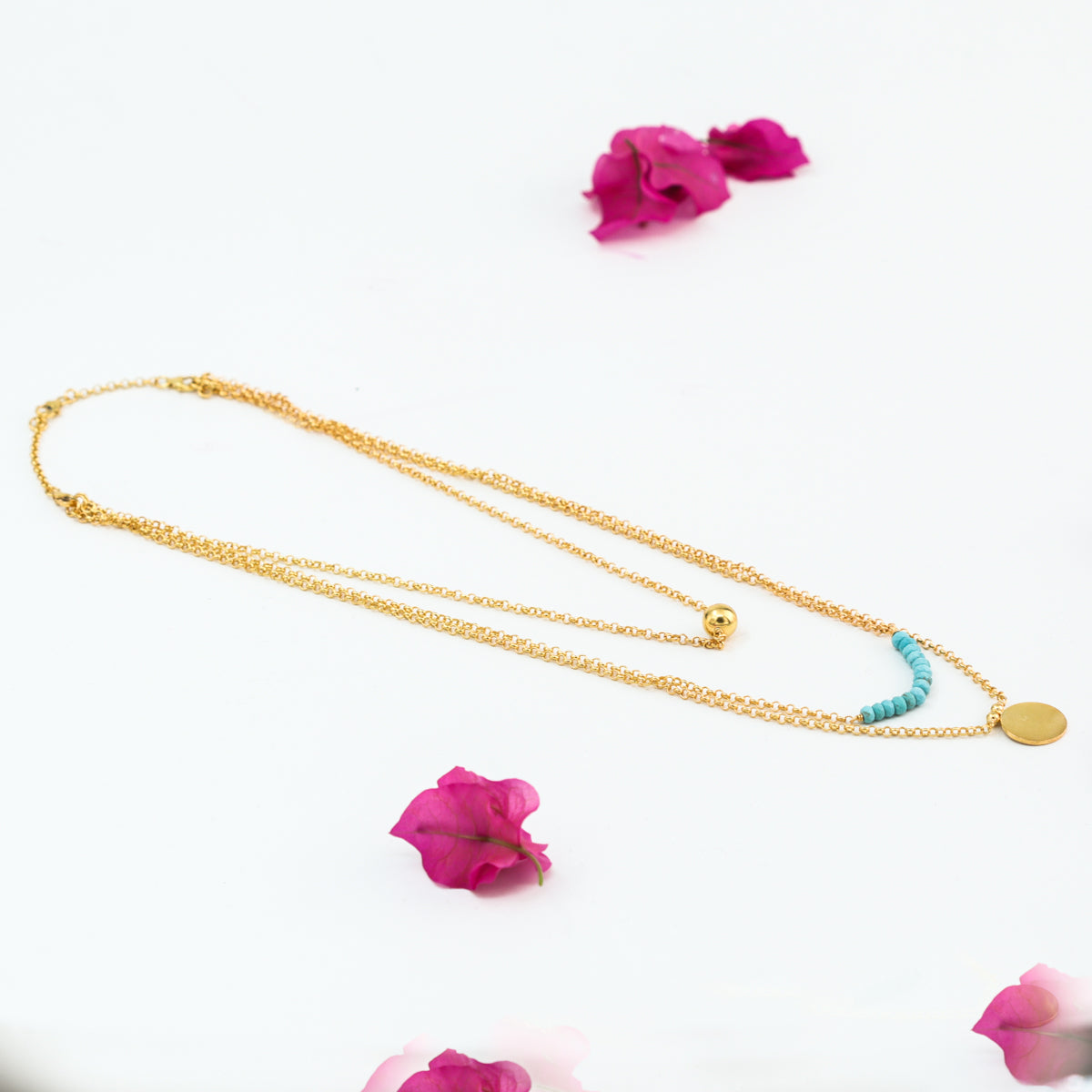 3 in 1 Silver Necklace |  92.5 Silver | 22K Gold Plated