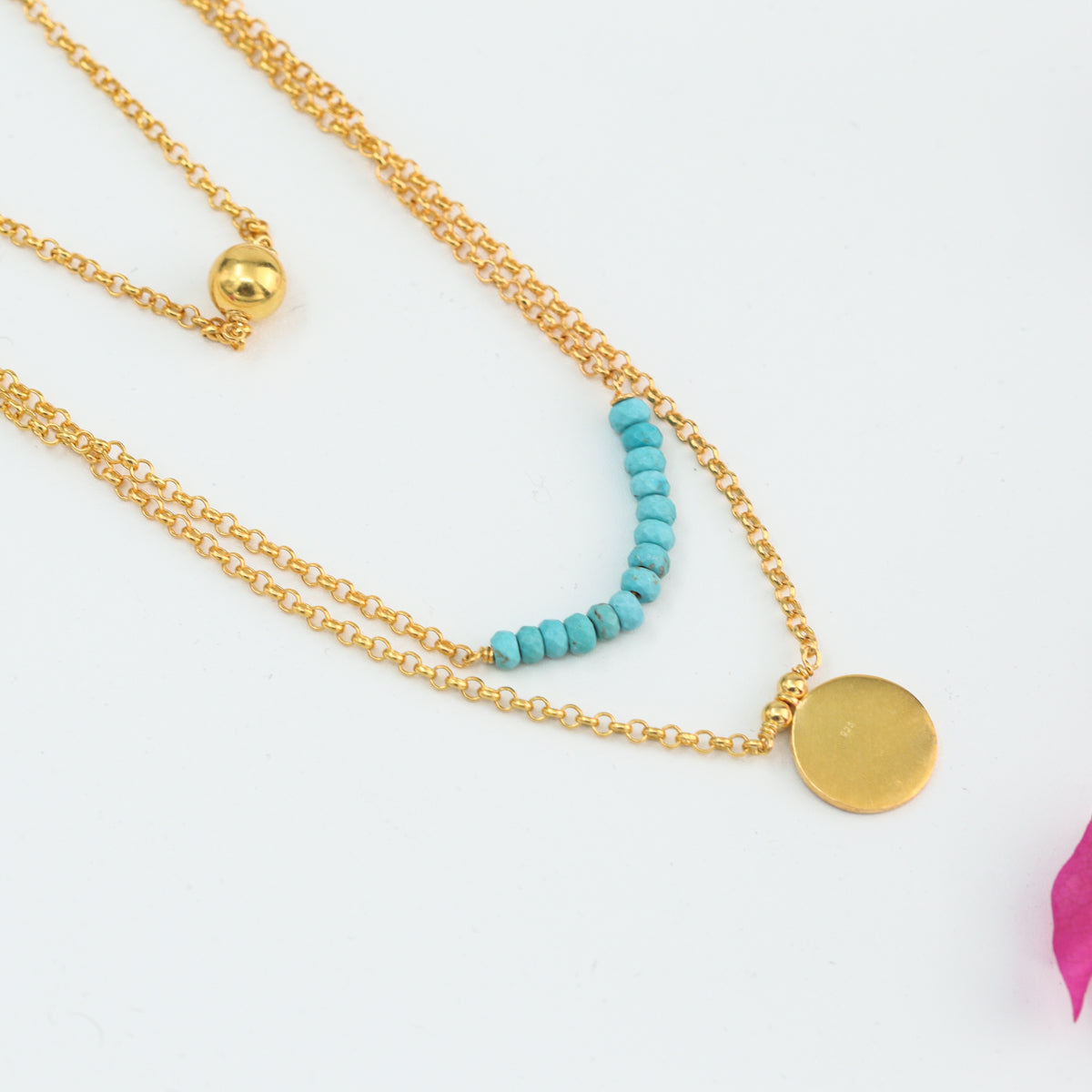3 in 1 Silver Necklace |  92.5 Silver | 22K Gold Plated