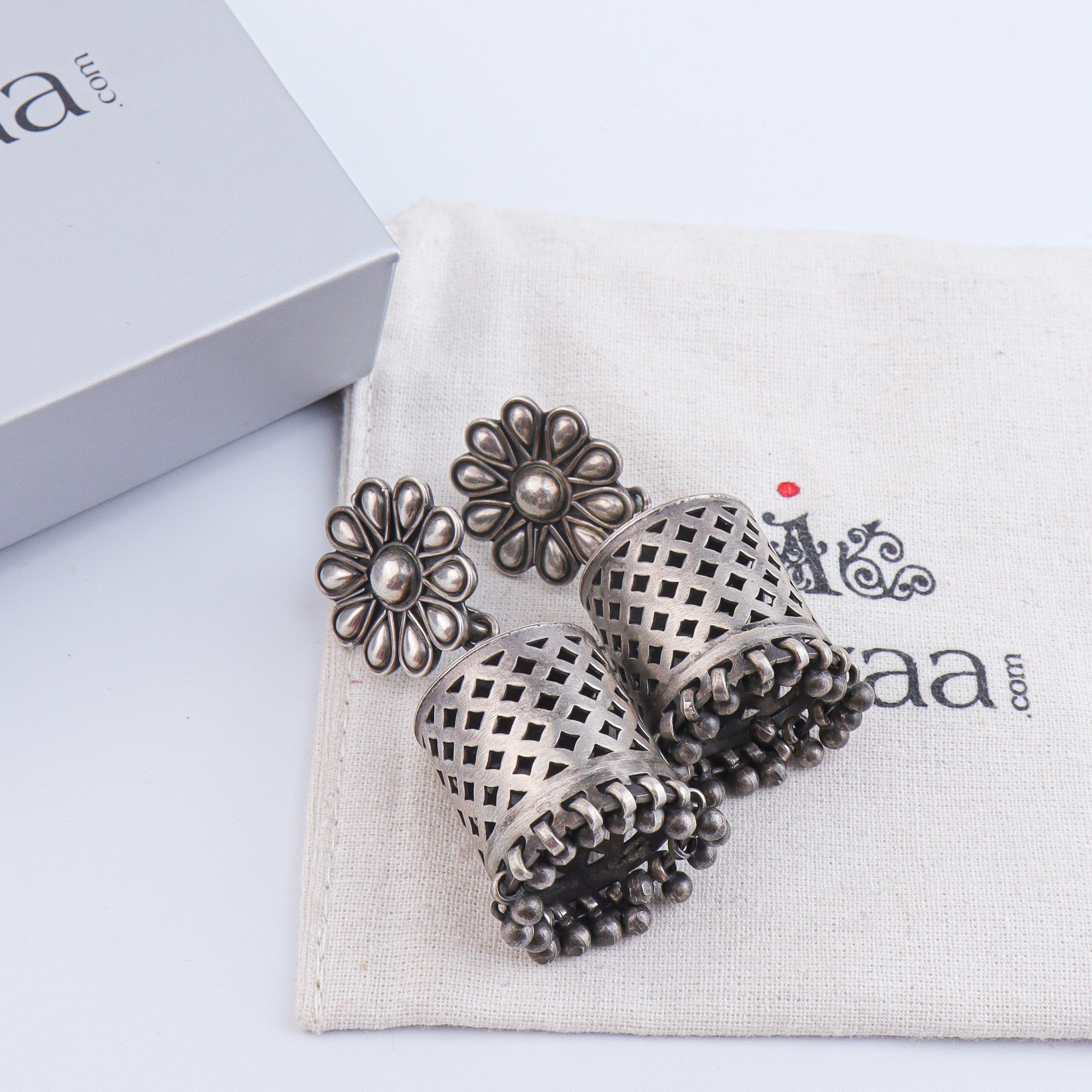 Antique Silver Earrings
