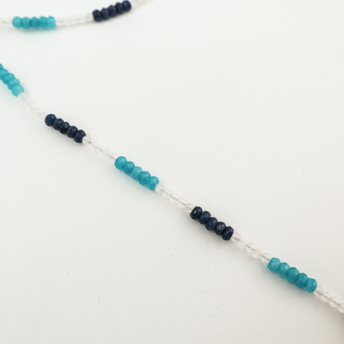 Tie and Wear : Four Way Necklace with Multicolor Stones & Pearls
