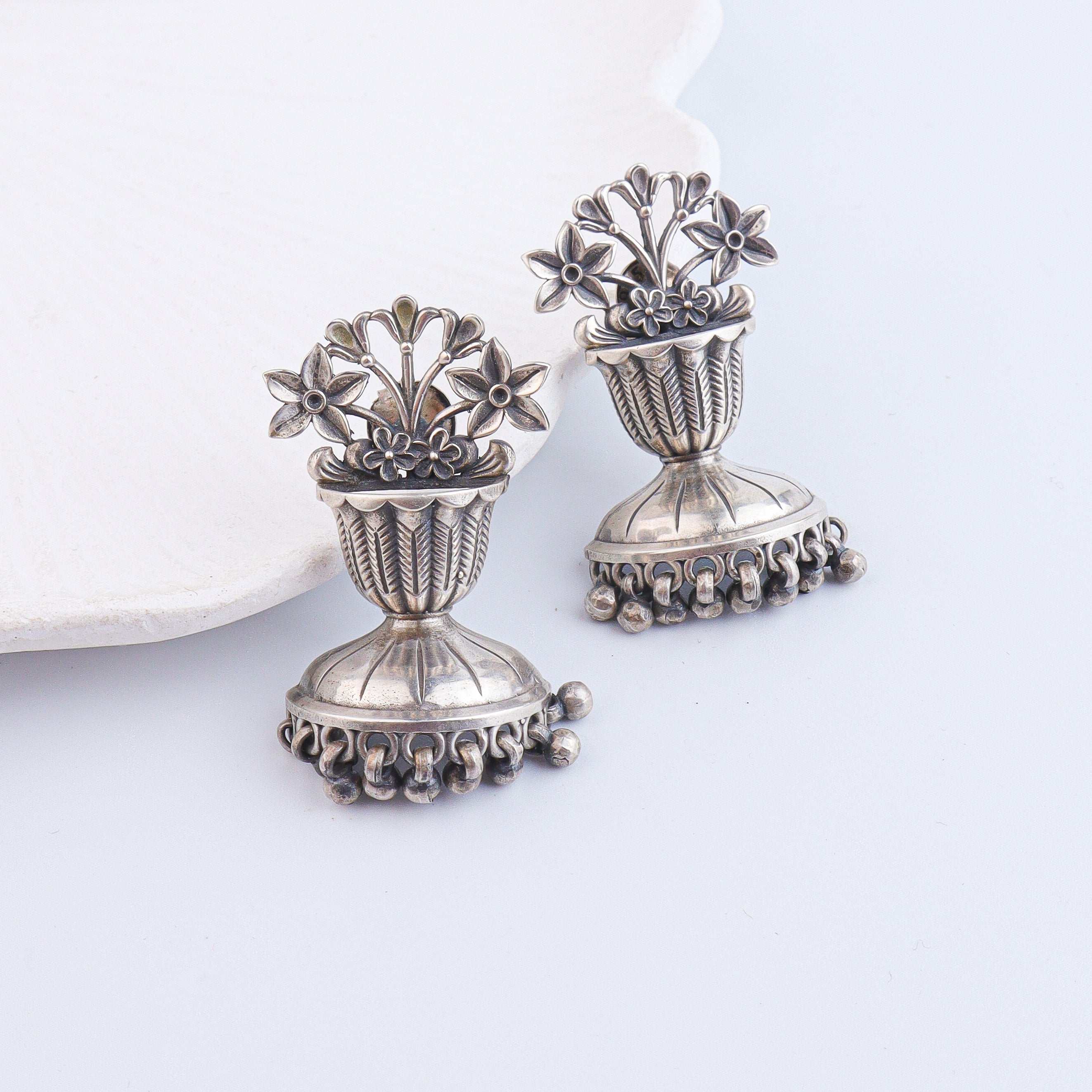 Antique Silver Earrings