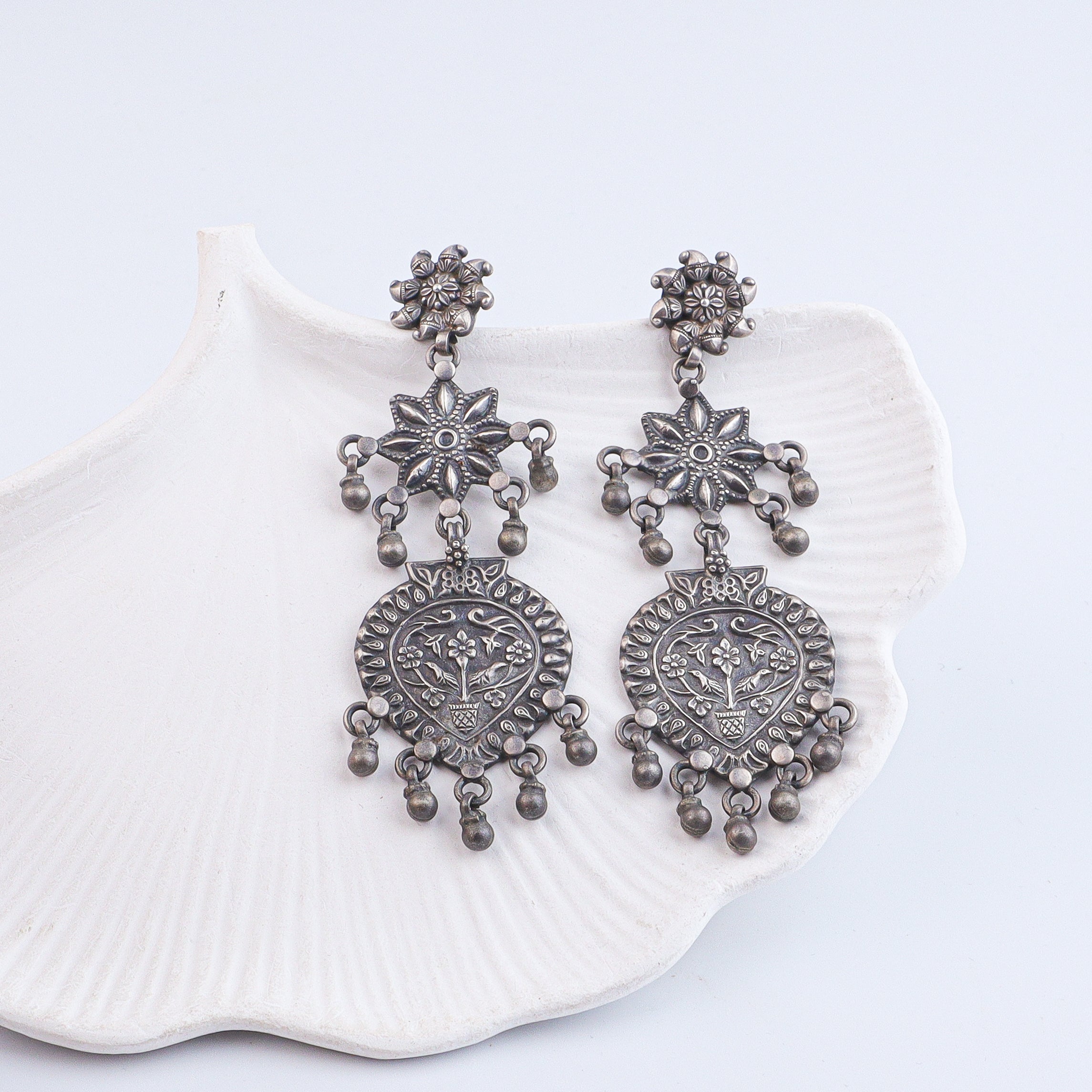 Antique Silver Earrings