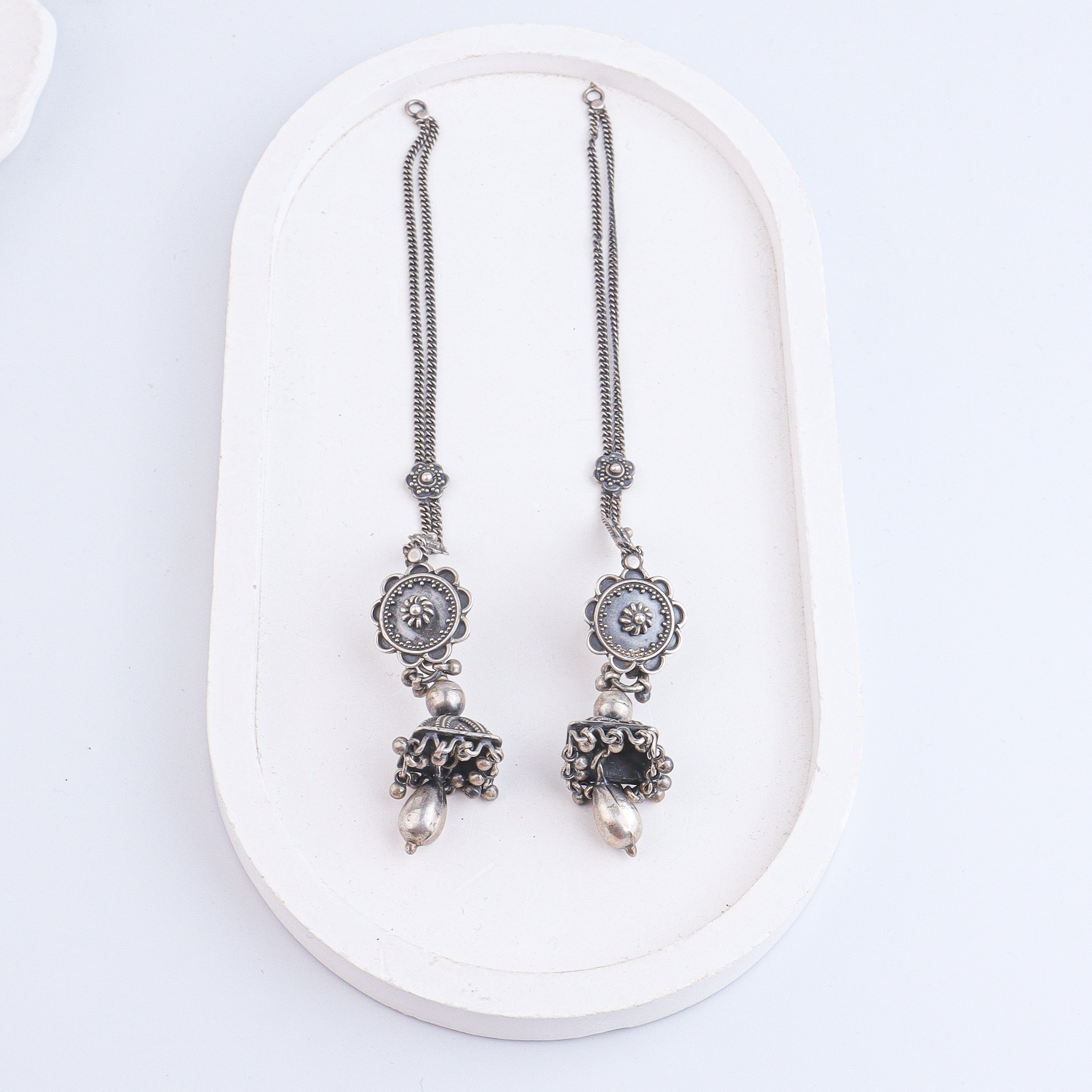 Antique Silver Earrings