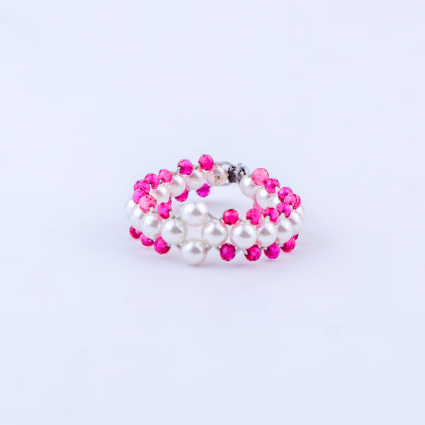 Ruby and Pearls Ring